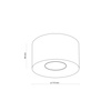 Okragła tuba o średnicy 11cm w odcieniu brązu ORION S NEW BROWN 1XGU10 Tk Lighting 11340