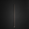 Lampa wisząca cienka ryflowana tuba 75cm FERRO NEW BROWN 750 1xG9 Tk Lighting 11426