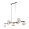 Lampa wisząca beżowa z bursztynowymi kloszami LAVA SABIA LAMPA WISZACA 9XG9 Tk Lighting 11110