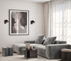 Czarny regulowany kinkiet 1xGU10 Nesto Italux WL-23436-1-BK
