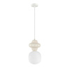 Lampa wisząca ceramiczna waniliowa 1xE14 Latera Italux PND-94331-1S-GRN