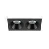 Podwójne oczko wpuszczane czarne IP65 PRISMA DUO BLACK 2xGU10 Tk Lighting 10579