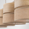 Lampa wisząca cztery abażury z juty DORMA WOOD JUTA 4xE27 Tk Lighting 11789