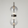 Lampa podłogowa dwie szklane dymione kule LED 3000K Double Moon MOD478FL-L15B3K Maytoni