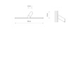 Czarny poziomy kinkiet liniowy 66cm SLASH LED 3000K Nowodvorski 11431