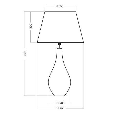 Lampa stołowa MODENA BLACK 4Concepts L036082240