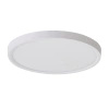 Biały okrągły plafon sufitowy o średnicy 50cm z dodatkowym podświetleniem sufitu ARNOR 50 ROUND CCT (30W+20W) WH AZZARDO AZ6542