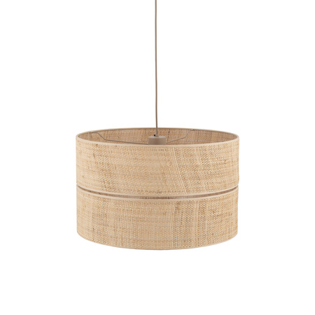 Lampa wisząca o średnicy 50cm z rafii w stylu boho 1xE27 CALMA Tk Lighting 11602