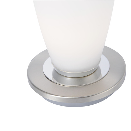 Lampa stołowa szklana o srebrnej podstawie TYRA Paul Neuhaus4027-55 na dotyk
