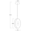 Wisząca lampa pionowa Casy dymna LED CCT Light Prestige LP-3176/1V SM