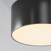 Okrągła czarna zewnętrzna oprawa sufitowa 12cm LED 3000K Zon IP O430CL-L15B3K Maytoni