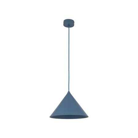 Niebieska stożkowa lampa wisząca o średnicy 26cm CONO M NAVY 1XE27 Tk Lighting 11414