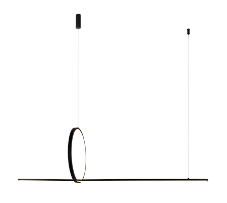 Lampa wisząca PELLE 3-STEP DIMM BK AZZARDO AZ5756 - czarna lampa LED z regulacją światła