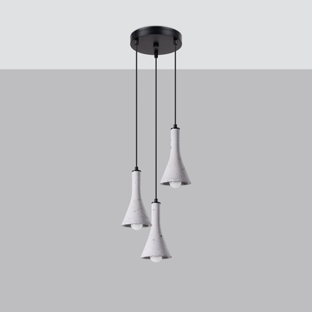 Lampa wisząca REA 3P beton Sollux SL.1226