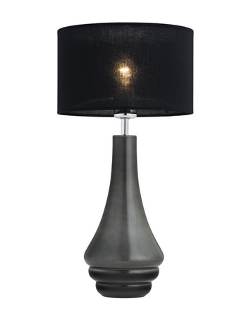 Lampa stołowa szklana ciemno szara AMAZONKA 58cm Argon 3030