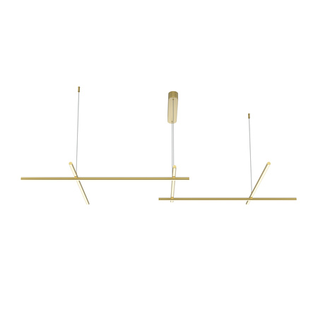 Lampa wisząca złote poziome linie LED 3000K Radiance MOD278PL-L86G3K1 Maytoni