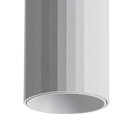 Smukła biała tuba natynkowa o wysokości 17cm WIKING 10W CCT SWITCH WH Azzardo AZ5971