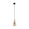 Lampa wisząca pojedyńcza koniakowe ryflowane szkło SOPHIA COGNAC 1xE14 Tk Lighting 11040