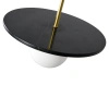 Lampa wisząca marmur + szkło nad wyspę kuchenną Bilo III 1xG9 czarny PL0136-BK Yaskr