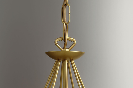 Złota, świecznikowa lampa wisząca glamour BARTEZ Kaja Lighting KZ-3992