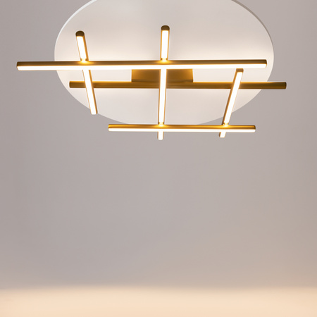 Złota lampa sufitowa linie świetlne 3000K Radiance MOD278CL-L50G3K Maytoni