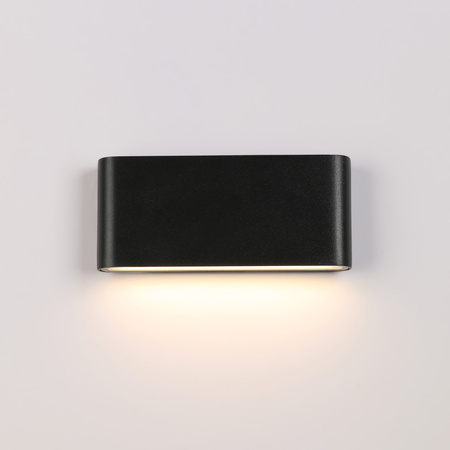 Kinkiet elewacyjny LED 3000K światło w dół Vedras Italux OWL-24542-2-BK