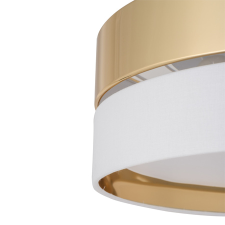 Lampa sufitowa plafon 45cm HILTON WHITE/GOLD TK Lighting 4772
