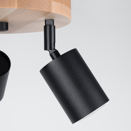 Plafon VERDO 3P czarny Sollux SL.1292