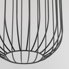 Czarna cylindryczna lampa wisząca druciana o średnicy 25cm SPHERA S BLACK 1xGX53 Tk Lighting 11307