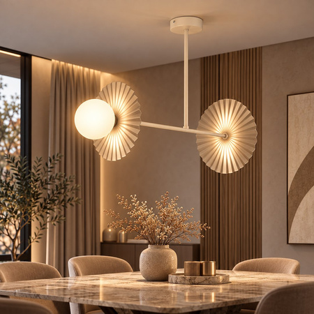 Lampa wisząca Bloom 2xG9 Beż-Taupe Milagro MLP0298