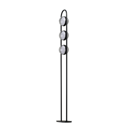 Prosta lampa podłgowa ze szklanymi kulami ASTRID FLOOR BK AZZARDO AZ6893