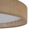 Okrągla lampa sufitowa w kolorze beżowym 42,5cm DEMI JUTA LED LED Tk Lighting 11859
