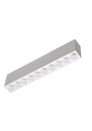 Prostokątna lampa sufitowa natynkowa w kolorze białym 26,7cm TETRIX 10 20W CCT WH AZZARDO AZ6281