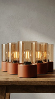 Prosta lampka stołowa z cylindrycznym kloszem VERA Kaja Lighting K-5983