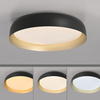 Okrągły czarny plafon sufitowy o średnicy 57cm LED sterowany pilotem OSKO Just Light 14216-18