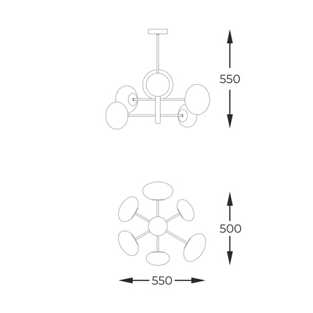 Lampa wisząca OMI G9 LED Zuma Line 1197