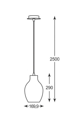Lampa wisząca BRESSO Zuma Line P19066A-D18