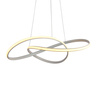 Biała lampa wisząca LED o średnicy 50cm z wyborem barwy światła Consa Italux PND-19221C-WH