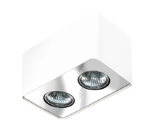 Biały spot do kuchni NINO 2 WHITE/CHROM PLAFON AZZARDO AZ0737