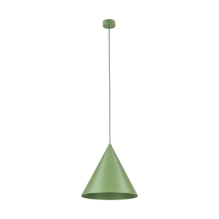 Lampa wisząca stożek o średnicy 33,5cm w kolorze zielonym CONO PEAPOD 1XE27 L 1xE27 Tk Lighting 10887