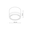 Oprawa natynkowa Kendal czarna GX53 Light Prestige LP-6331/1SM R2 BK