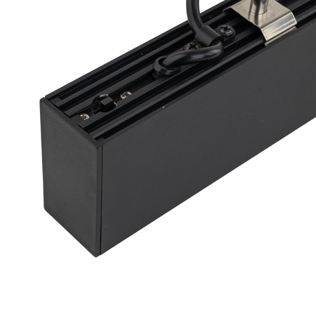 Podłużna lampa wisząca liniowa 120cm wybór barwy światła LUXE BLACK CCT Tk Lighting 18173
