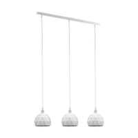 Lampa wisząca metalowa biała ROCCAFORTE Eglo 97857