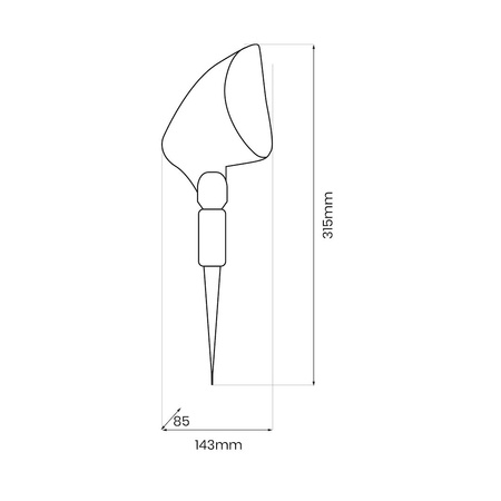 Lampa Solarna wbijana w podłoże Joker 4000K IP44 Eko-Light Milagro EKO0600