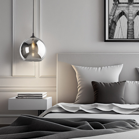 VENEZIA LAMPA WISZĄCA 1 PŁ GRAFIT LUSTRZANY 300 TK Lighting 5765