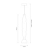 Lampa wisząca LUCCO amber 18W Milagro ML1416