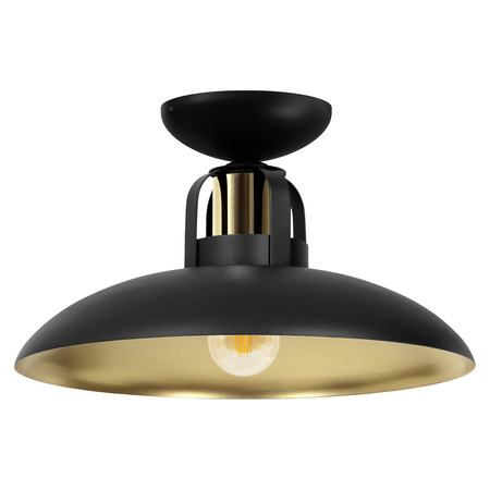 Lampa sufitowa FELIX BLACK/GOLD 1xE27 Milagro MLP8905