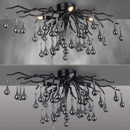 Lampa sufitowa czarne gałązki ICICLE 4xG9 Paul Neuhaus 8090-18