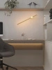 Złoty kinkiet podświetlający ściane podłużna rurka 90cm LED 3000K Maxlight W0416 Spirit
