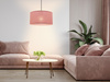 Lampa wisząca z abażurem w kolorze jasnowrzosowym o średnicy 40cm SHANTI 1xE27 Candellux Studio 31-38647